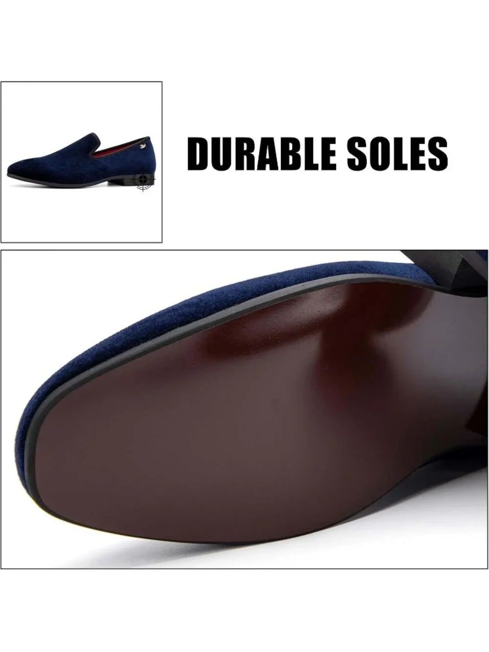 Men's Blue Fashion Tuxedo Formal Party Dress Shoes Casual Loafers Slip On